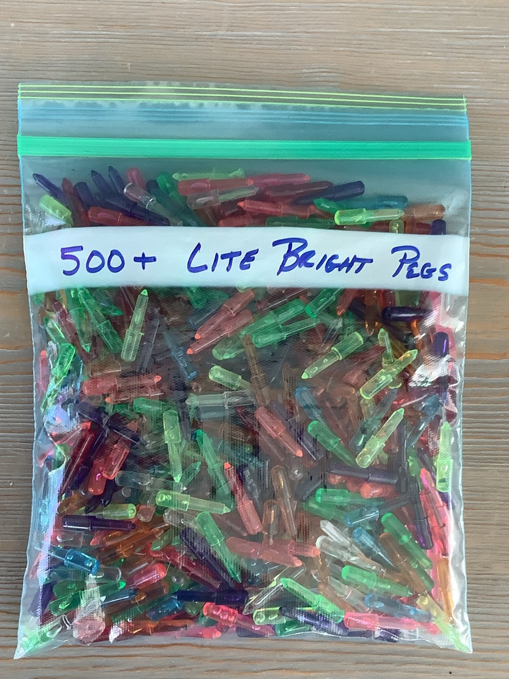 Lite Bright Assorted Pegs Refill - Multicolor Pack